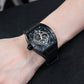 All Black OBLVLO XM-RACING Automatic Watch - 50M Waterproof Tonneau Luxury Skeleton Watches for Men