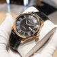 OBLVLO GC-SIM 41mm Rose Gold Mens Automatic Roman Numerals Day Date Calendar Watches