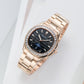 Luxury Men's 39mm Square Crystal Bezel Automatic Moonphase Watch | OBLVLO FM-SL-DD-D Business Wrist Watches