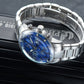 Luxury Vintage Blue Dial Oblvlo Design Men's Chronograph Style Pilot Watch - IM-MU YGB