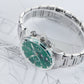 OBLVLO IM MUT-MP Best Mens Luxury Green Dial & Moon Phase Style Automatic Dress Watch