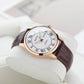 OBLVLO GC-SIM White Dial 41mm Rose Gold Roman Numerals Day Date Automatic Watch