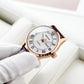 OBLVLO GC-SIM White Dial 41mm Rose Gold Roman Numerals Day Date Automatic Watch