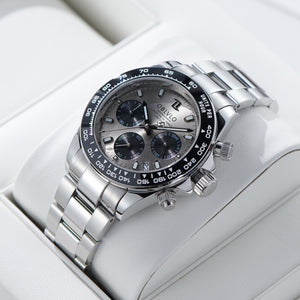 OBLVLO RX-DY 40mm Multi-Dial Watch - Luxury Mens Stainless steel Sport Chronograph Quartz Watches