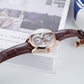 Affordable 42mm Rose Gold Two Eyes Mother of Pearl Subdial Automatic Watches - OBLVLO AM Vintage Dress Design Watch