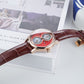 Affordable Rose Gold & Multifunction Two Eyes Mother of Pearl Subdial Automatic Mechanical Watch - OBLVLO AM Dress Watch