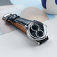 Best Affordable OBLVLO AM Series Black & Multifunction Two Eyes Mother of Pearl Subdial Dress Watch