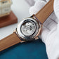 Affordable Rose Gold & Multifunction Two Eyes Mother of Pearl Subdial Automatic Mechanical Watch - OBLVLO AM Dress Watch