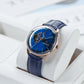 OBLVLO NW Series 40mm Rose Gold Case & Blue Partial Skeleton Dial Automatic Watch For Men's