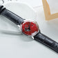 Classic Meets Modern OBLVLO NW Series 40mm Automatic Victory Red Color Partial Skeleton Dial Dress Watch