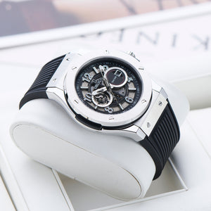 OBLVLO HM-GT Miyato Automatic Movement Watch - Rubber Strap & Date Luminous Fashion Watch