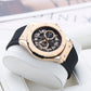 OBLVLO HM-GT - Mens Rose Gold Case Miyato Automatic Watch for Men with Date Luminous Fashion Wristwatch