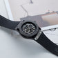 OBLVLO HM-GT - Men's Classic All Black Case & Dial with Date Miyato Automatic Movement Waterproof Watch
