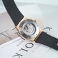 Rose Gold OBLVLO HM-GT Analog Miyato Automatic Waterproof Watches for Mens with Rubber Strap Luminous Easy Reader Dial