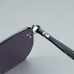 OBLVLO OBL-801-S: Luxury Retro Rectangle Purple Lenses Sunglasses For Mens & Womens, 400 UV Protection