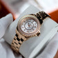 OBLVLO JW-S Rose Gold Diamond Stainless Steel Watches for Ladies - Ideal Gift for Holidays