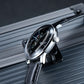40mm Automatic Mens Watch With Black Partial Skeleton Dial & Black Band By OBLVLO NW Series
