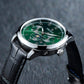 OBLVLO WM 41mm Green Dial Men's Luxury Automatic Multi-Function Calendar Watch