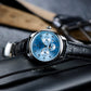 OBLVLO WM 41mm Ice Blue Multi-function Automatic Watch - Luxury Day Date/Moonphase Watch For Mens