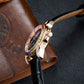 Affordable 41mm Rose Gold OBLVLO GCM-MUT - Luxury Rainbow Zirconia Bezel Automatic Watch