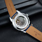 Best Affordable Luxury Blue Zirconia Bezel & Dial Men Moon Phase Style Dress Watch - OBLVLO GCM-MUT