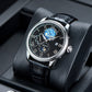 OBLVLO AM-FG 41mm Automatic Watch for Men - Luxury Multi-Function Moon Phase Day Date Dress Watch