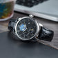 OBLVLO AM-FG 41mm Automatic Watch for Men - Luxury Multi-Function Moon Phase Day Date Dress Watch