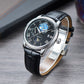 OBLVLO AM-FG 41mm Automatic Watch for Men - Luxury Multi-Function Moon Phase Day Date Dress Watch
