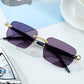 OBLVLO OBL-801-G: Unisex Luxury Retro Purple Mirror 400 UV Protection Business Sunglasses For Mens & Womens