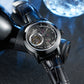 OBLVLO VMQ Series - Affordable Luxury All Black/Diamond Zirconia Case Mens Automatic Tourbillon Style Dial Dress Watches