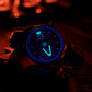 Cool Black Spaceship Dial Automatic Rose Gold Dress Watches for Men from OBLVLO JM Space