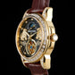 Reef Tiger RGA1935 - Affordable Luxury Yellow Gold/Diamond Mens Moon Phase Automatic Tourbillon Style Dial Dress Watches