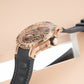 Best Affordable Luxury Automatic Rose Gold Skeleton Watches - OBLVLO LMQ