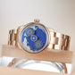 Unique Blue Pacific Ocean Maps Dial Automatic Watches For Mens - OBLVLO JM EARTH Series