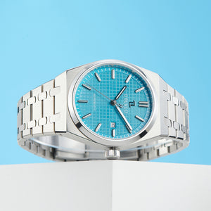 Best Affordable Mens Vintage Dress Sky Blue Dial Automatic Watches - OBLVLO TM-SIM