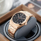 Affordable Luxury Rose Gold Chronograph Automatic Watches Under $200 for Men - OBLVLO TM-MUT