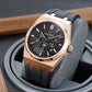 Affordable Luxury Rose Gold Chronograph Automatic Watches Under $200 for Men - OBLVLO TM-MUT