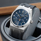 Discover OBLVLO TM-MUT Classic Deep Sea Blue Dial Chronograph Automatic Watches for Men