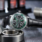 Supercar Alloy Wheels Green Dial as a OBLVLO SCM-SK Automatic Watch | Cool Skeleton Watches