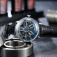 Blue OBLVLO SCM-SK Unique Automatic Watch with Supercar Alloy Wheels Dial Design