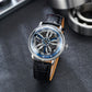 Blue OBLVLO SCM-SK Unique Automatic Watch with Supercar Alloy Wheels Dial Design