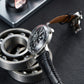 OBLVLO SCM-SK Automatic Skeleton Watches with Supercar Wheels Black Dial Design