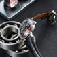 OBLVLO SCM-SK Unique Red Skeleton Supercar Alloy Wheels Dial Automatic Watches