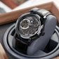 OBLVLO VMQ Series - Affordable Luxury All Black/Diamond Zirconia Case Mens Automatic Tourbillon Style Dial Dress Watches