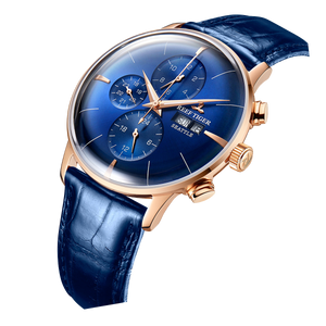 Affordable Dress Chronograph Rose Gold Watches from Reef Tiger Luxury Seattle Chiefs