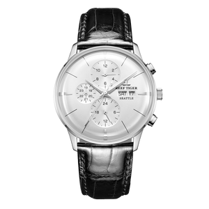 Reef Tiger Seattle Chiefs Luxury Vintage Dress Chronograph Automatic Watches for Men