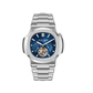 Affordable Luxury REEF TIGER RGA20S7 44mm Blue Dial Sqaure Case Inlay Zirconia & Multifunction 24-Hour Tourbillon Style Automatic Dress Wrist Watch for Men