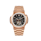 REEF TIGER RGA20S7 Black 44mm Multifunction 24-Hour Tourbillon Style Dial & Rose Gold Sqaure Case Automatic Dress Watch for men