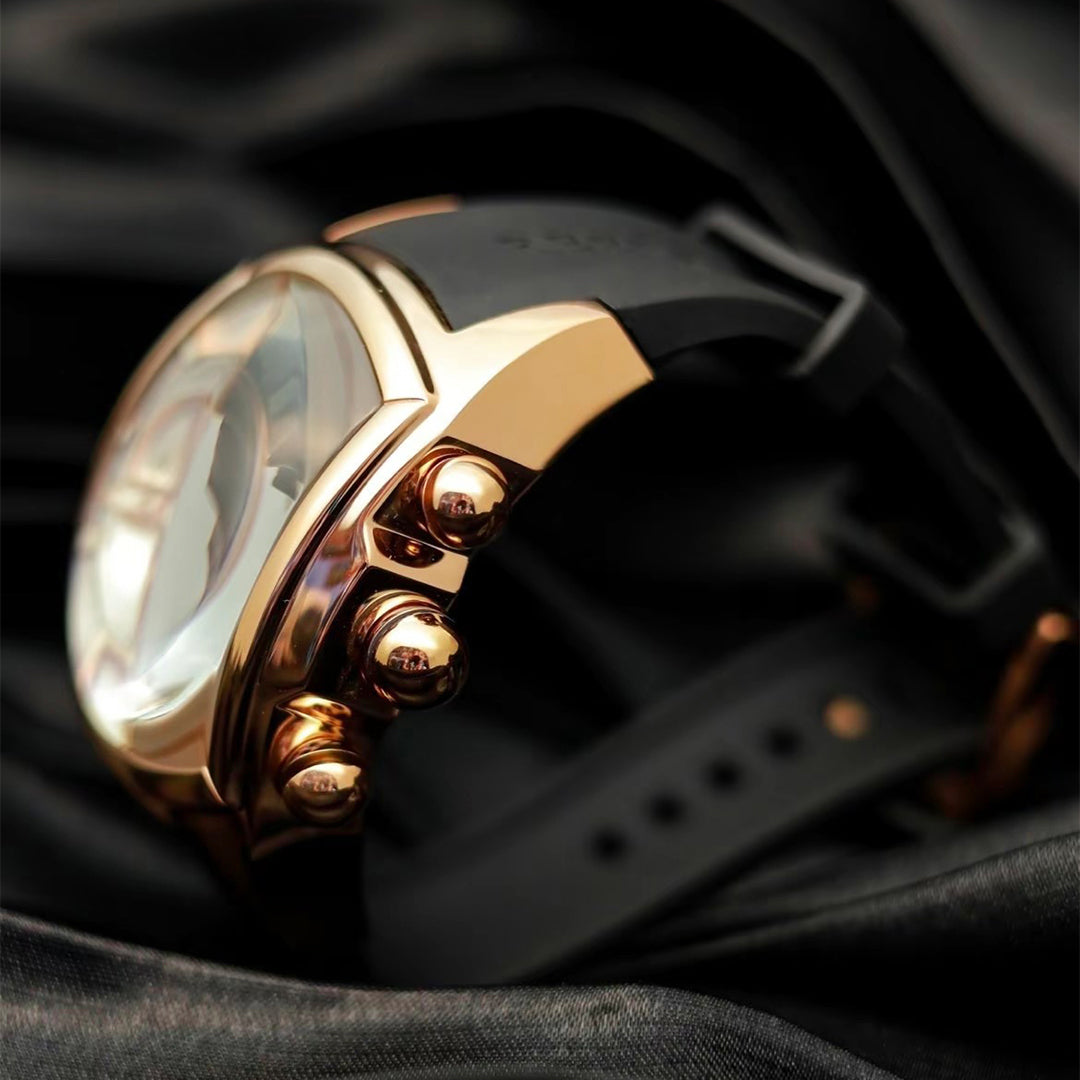 Reef Tiger Aurora Tank II Rose Gold Luxury Sports Automatic Military W