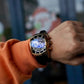 Luxury Rose Gold Reef Tiger Aurora Tank VK Quartz Sport Chronograph Watch for Men